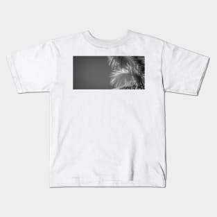 Infrared image Palm frond against sky Kids T-Shirt
